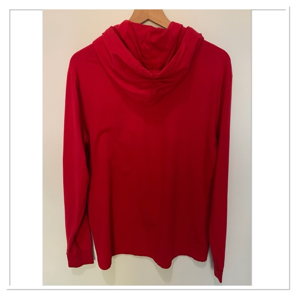 Ralph Lauren Polo Bear Jersey Hooded T-Shirt Red Size Medium - Picture 4 of 8